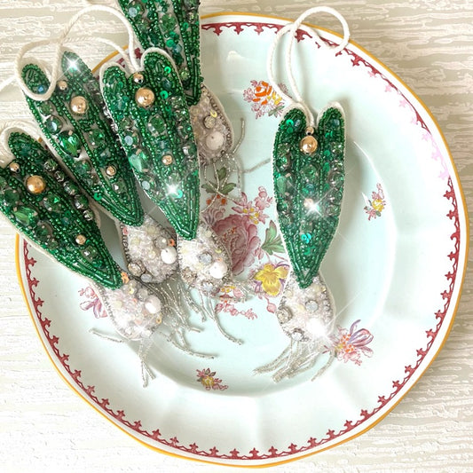 Jeweled Scallion Ornament