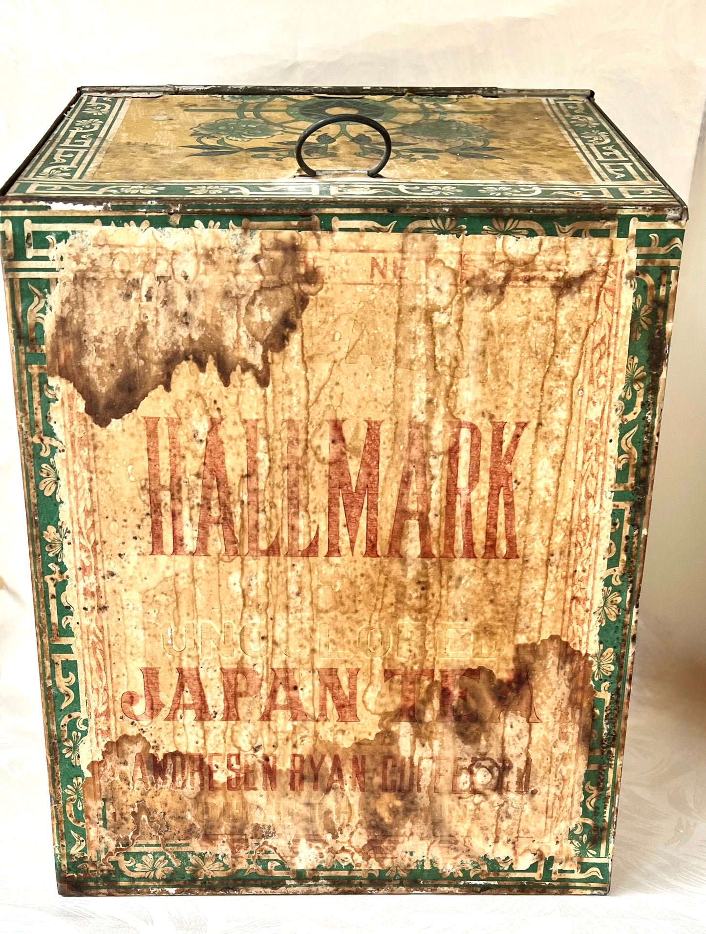Antique Metal Tea Bin