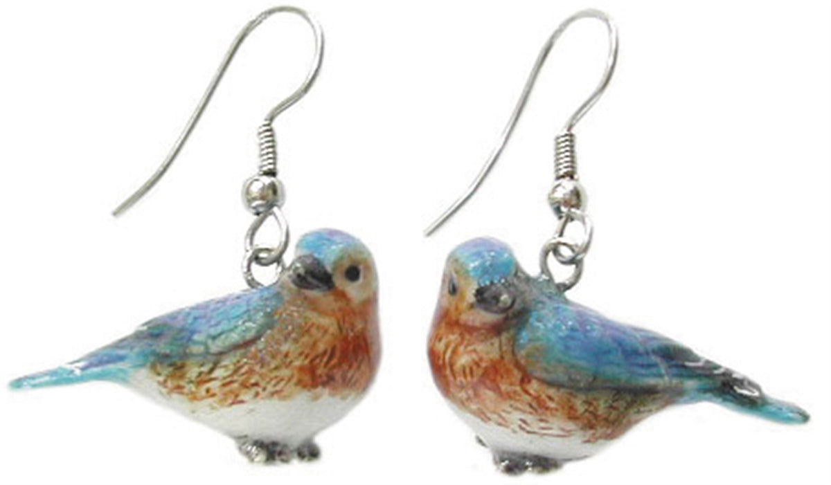 Blue Bird Earrings