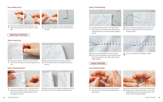 Modern Sashiko - 26 Mixed-Style Sashiko Projects for Everyday Items