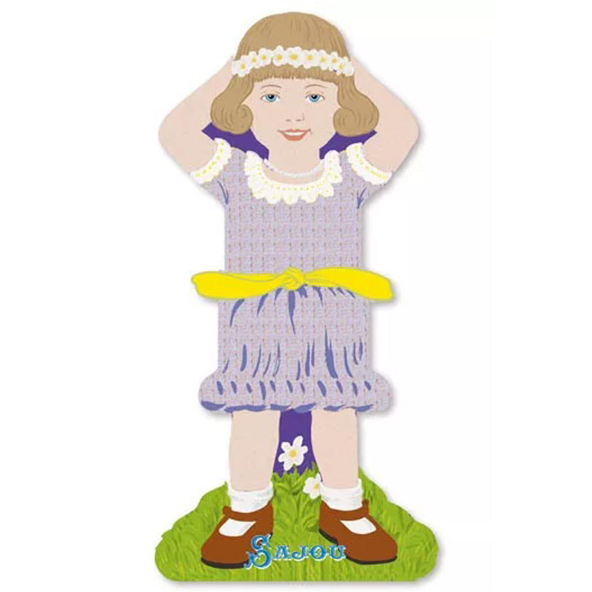 Storage Thread Ribbon Cards - Girls Family 1- Sajou France
