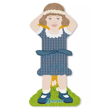 Storage Thread Ribbon Cards - Girls Family 3 - Sajou France