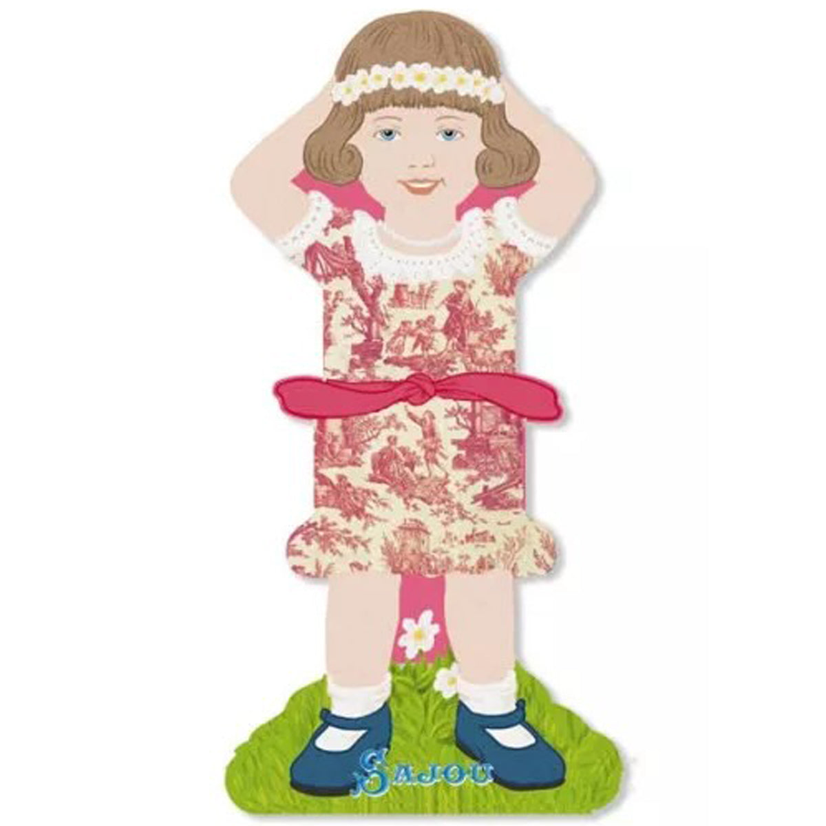 Storage Thread Ribbon Cards - Girls Family 4- Sajou France