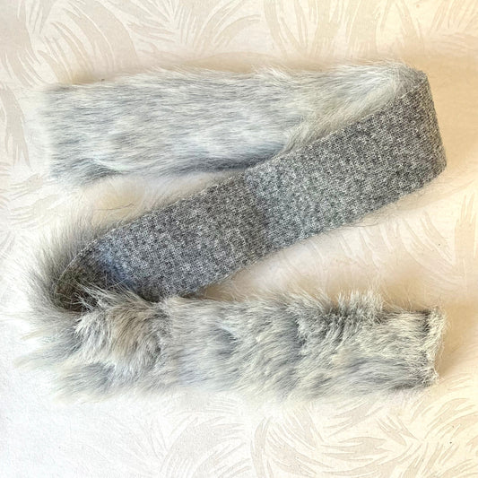 Faux Fur Strip 2" Arctic Gray