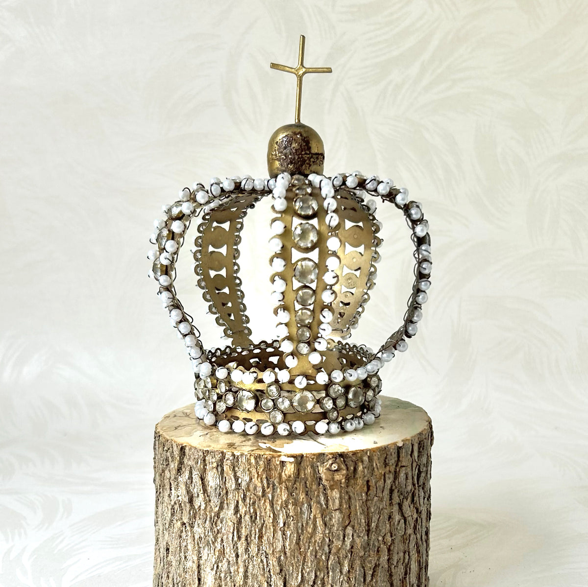 Rhinestone & Pearl Crown
