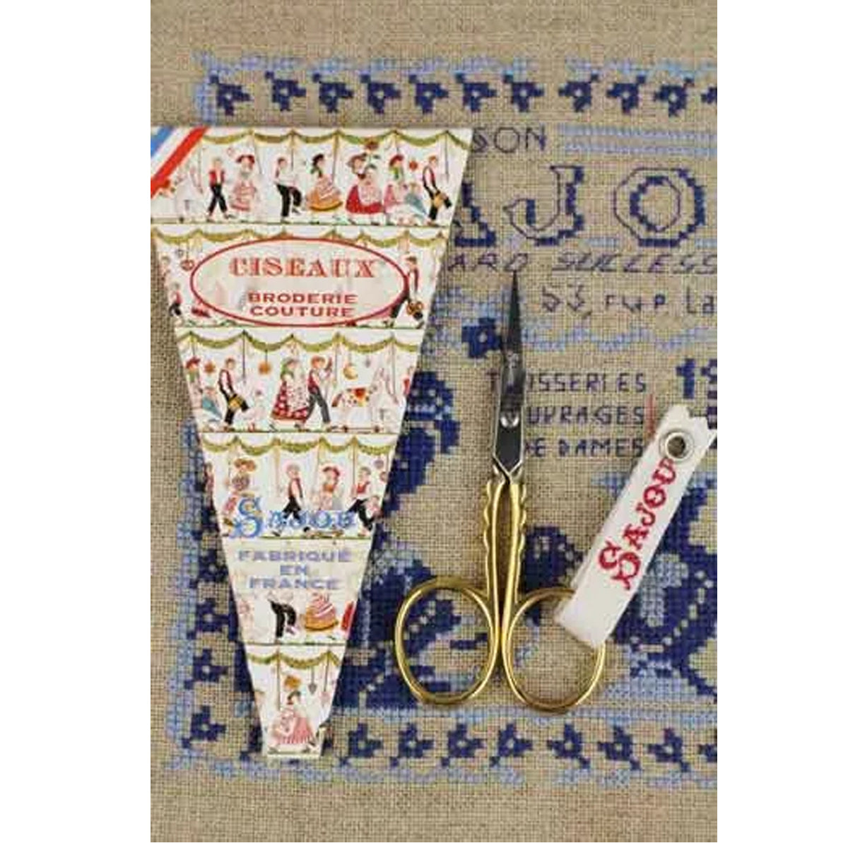 Embroidery scissors - Scallop - Gilded - Sajou