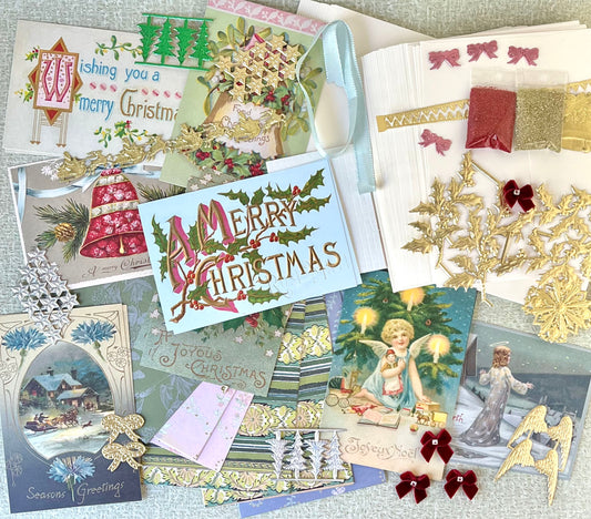 Merry Christmas Card Kit - 16 Cards