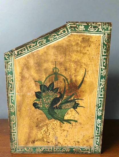 Antique Metal Tea Bin