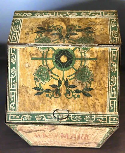 Antique Metal Tea Bin