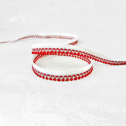 Metallic Puffy Loop Edge Braid - Multiple Colorways