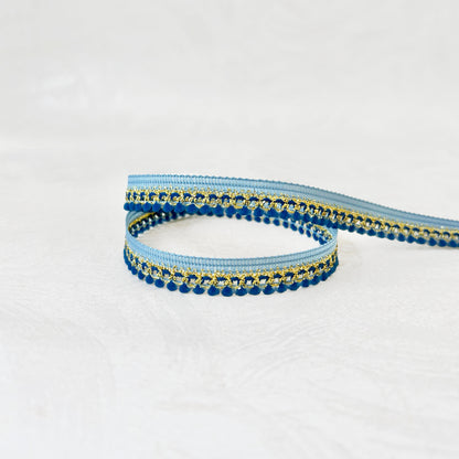 Metallic Puffy Loop Edge Braid - Multiple Colorways
