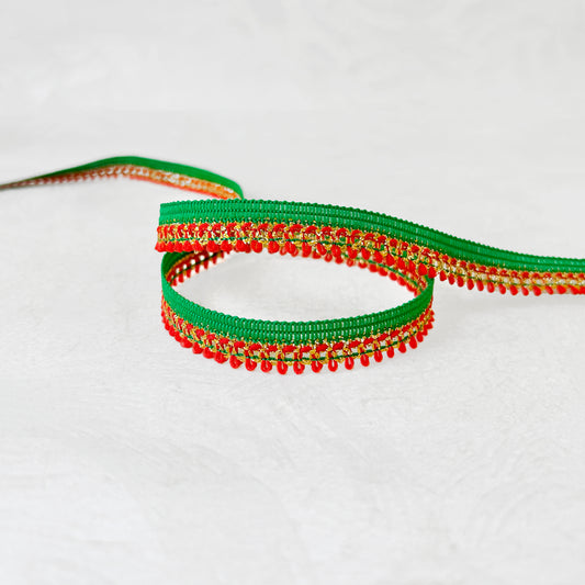 Metallic Puffy Loop Edge Braid - Multiple Colorways