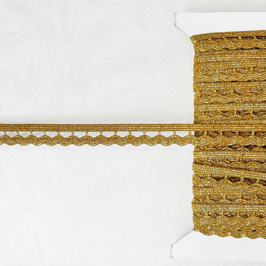 Metallic Wavy Elastic Braid