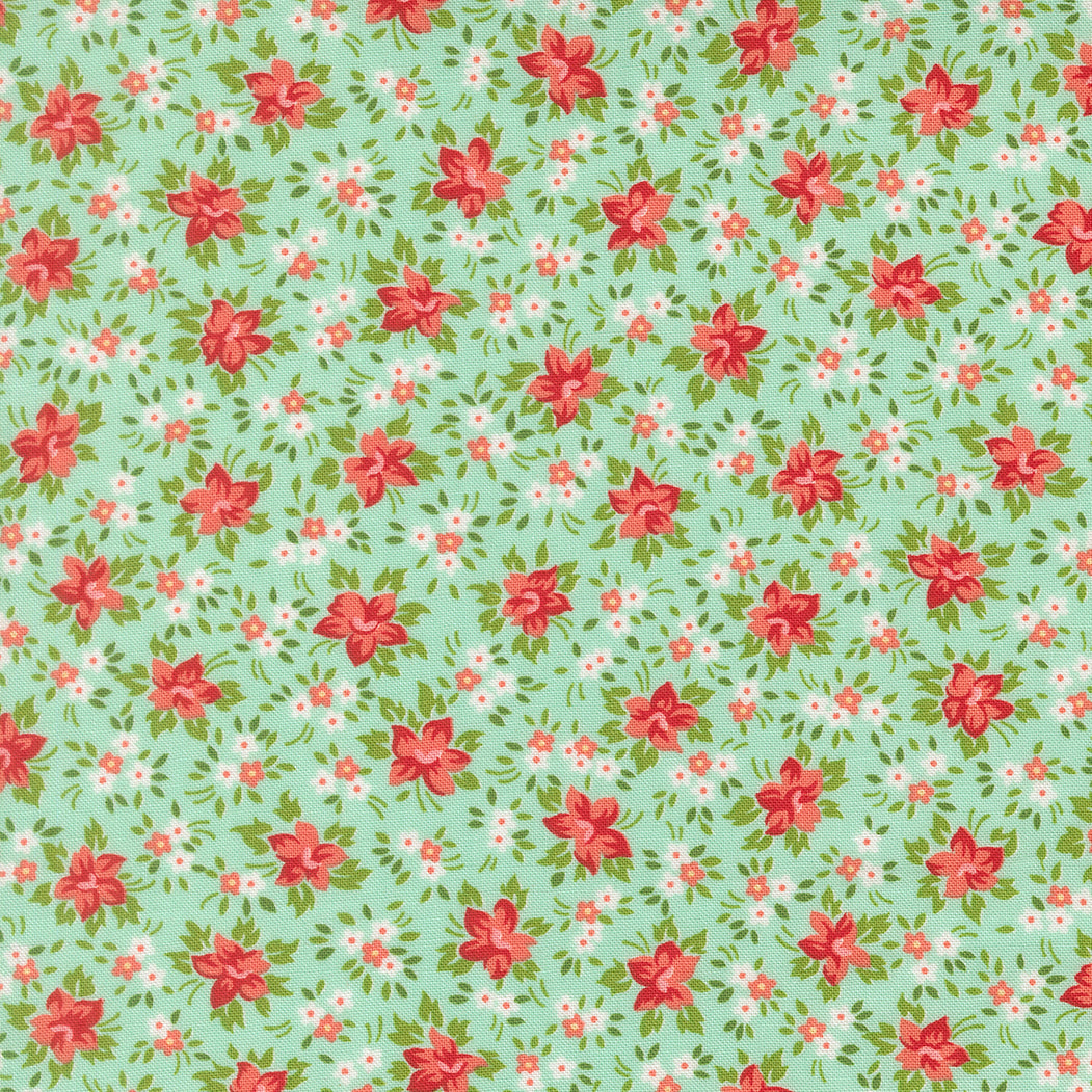 Moda_Marylebone_Small_Floral_Fabric_Aqua