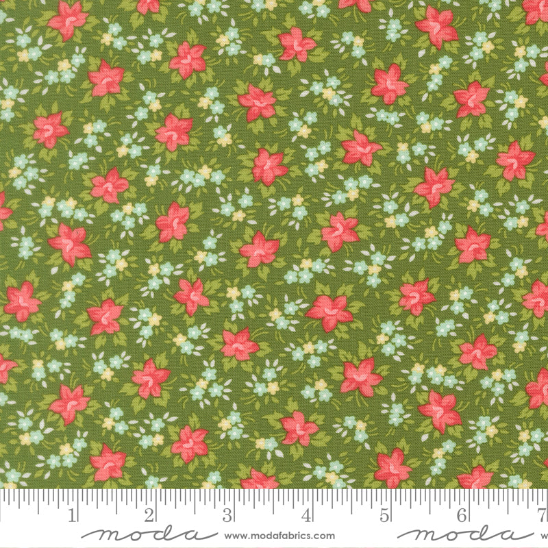 Moda_Marylebone_Small_Floral_Fabric_Green