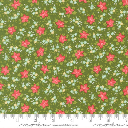 Moda_Marylebone_Small_Floral_Fabric_Green