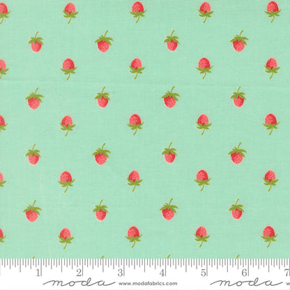 Moda_Novelty_Strawberries_Fabric_Aqua