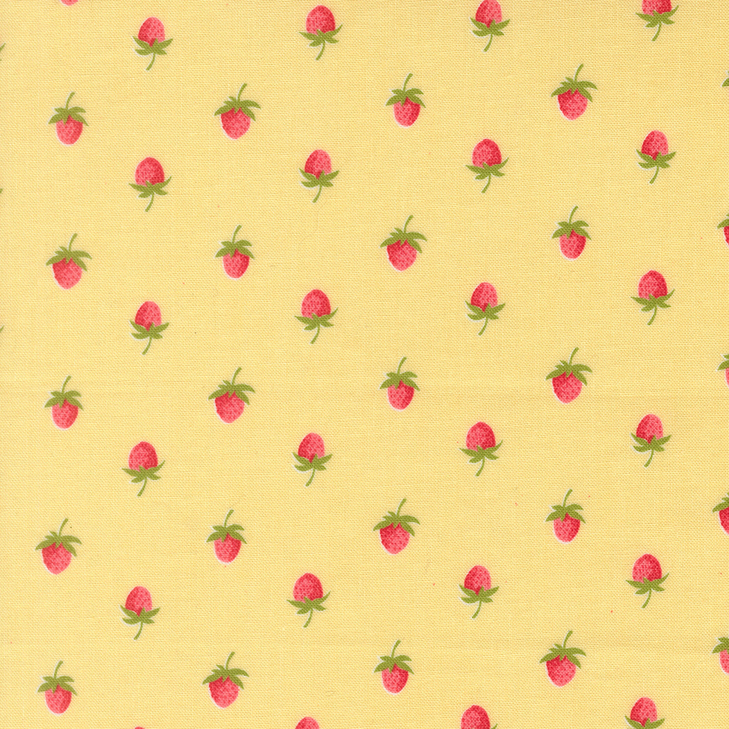 Moda_Novelty_Strawberries_Fabric_Buttermilk