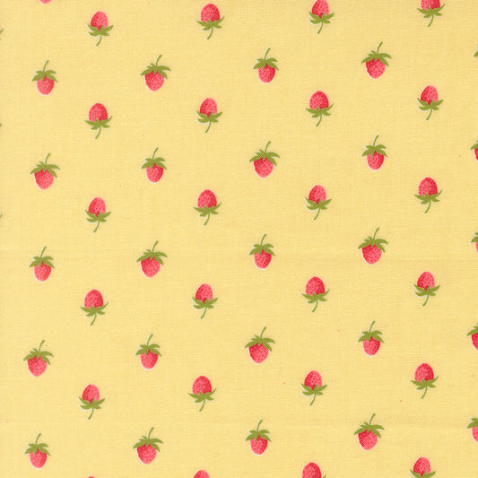 Moda_Novelty_Strawberries_Fabric_Buttermilk