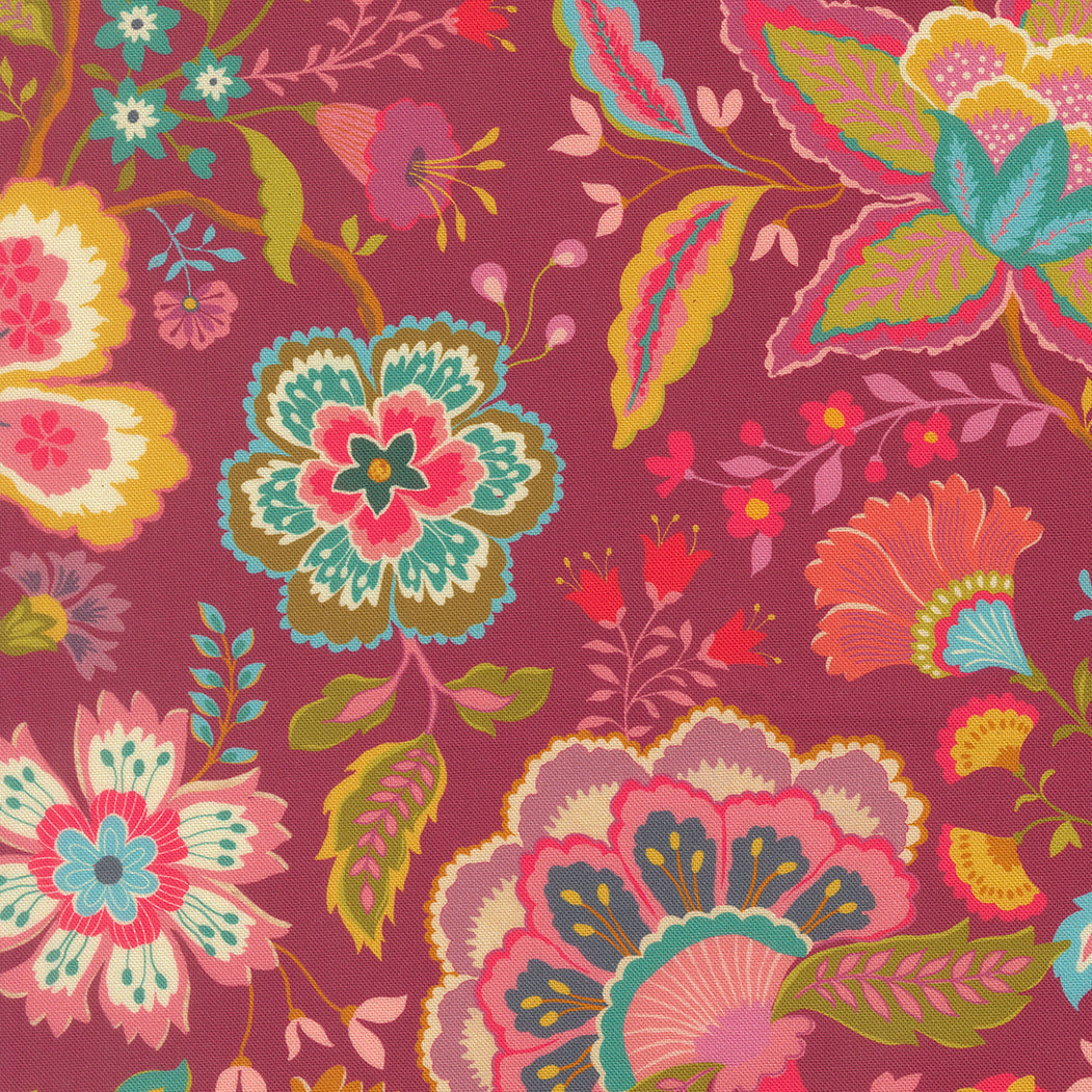 Moda_Sitara_Jasmine_Rose_Wine_Fabric