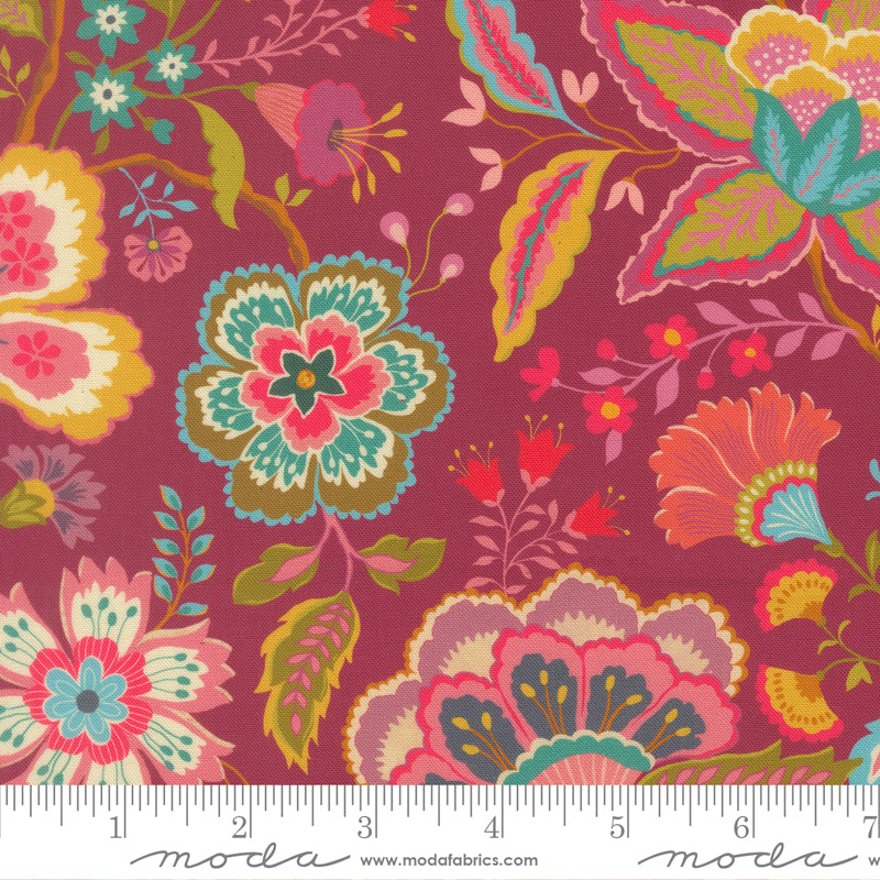 Moda_Sitara_Jasmine_Rose_Wine_Fabric