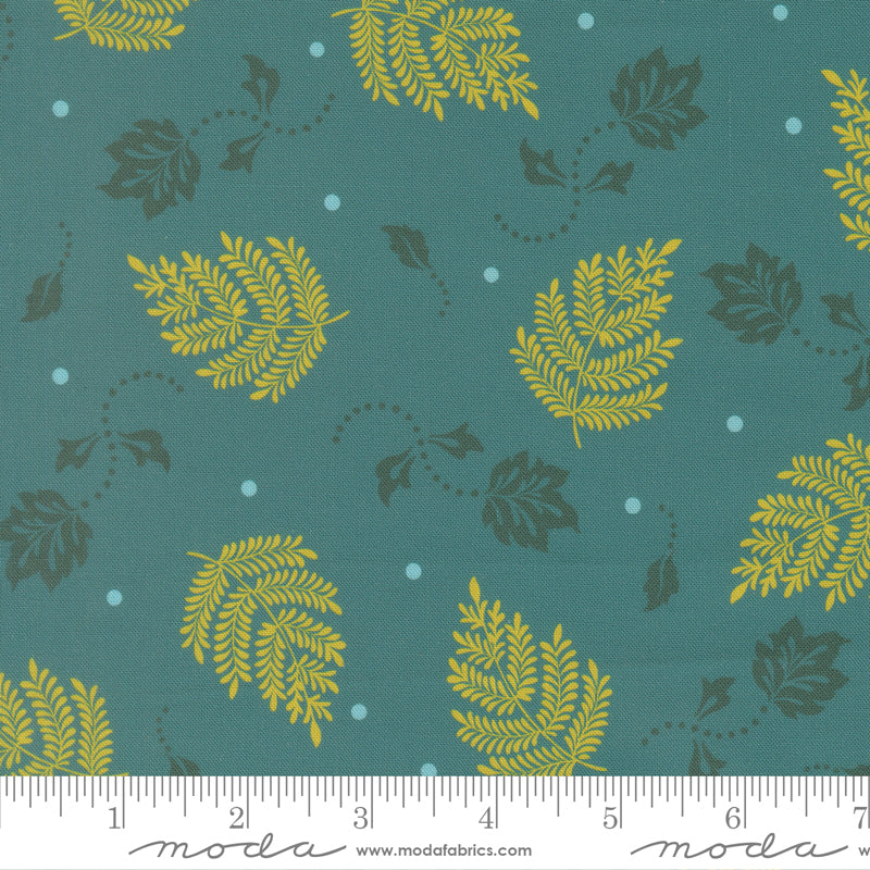 Moda_Sitara_Paisley_Leaf_Lagoon_Fabric