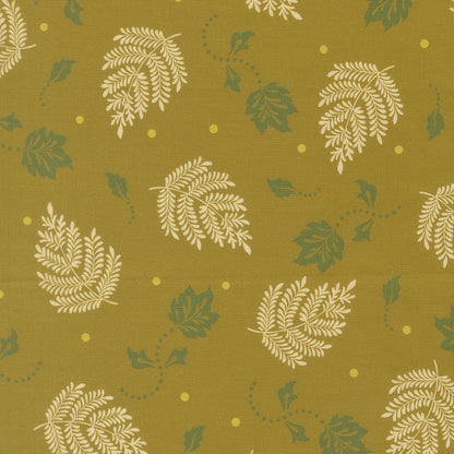 Moda_Sitara_Paisley_Leaf_Olive_Fabric