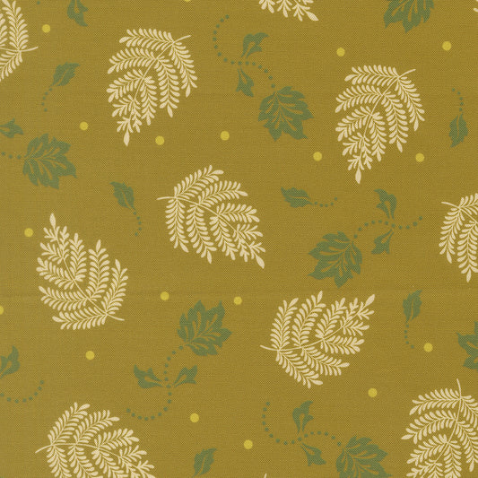 Moda_Sitara_Paisley_Leaf_Olive_Fabric
