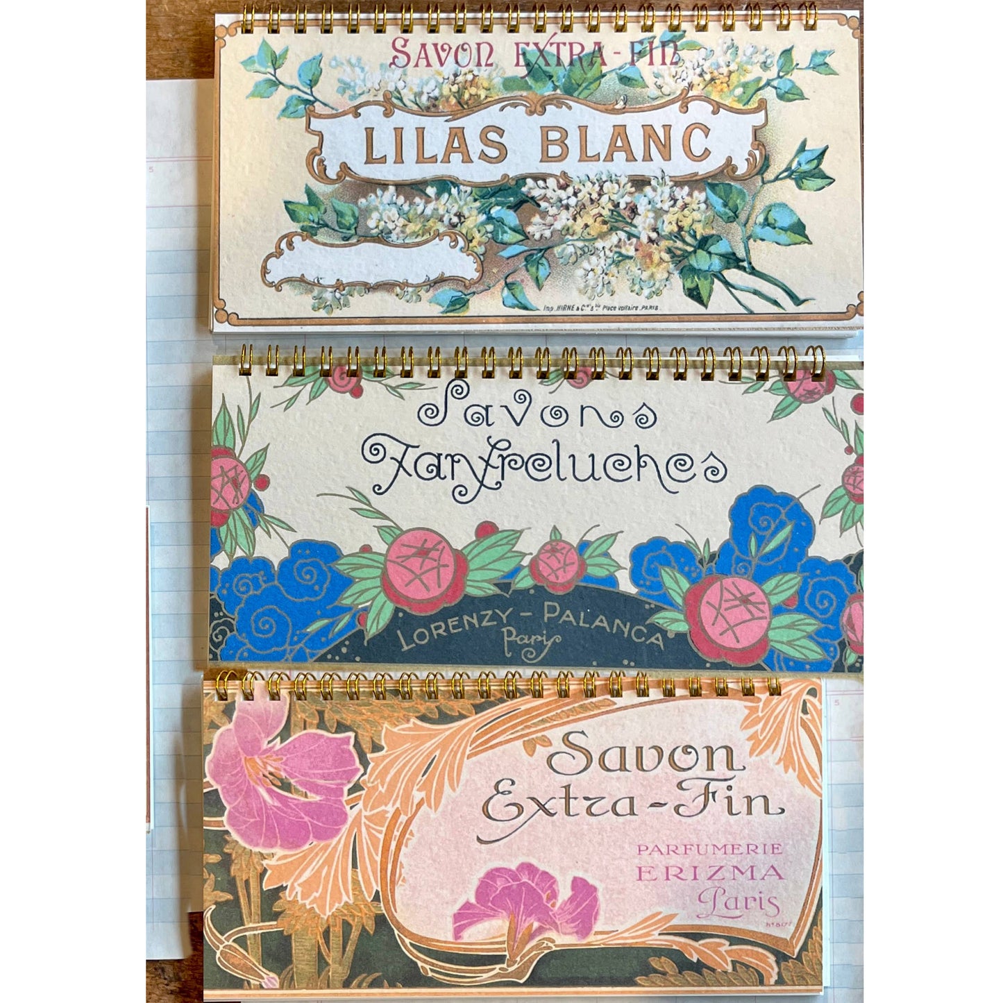 Vintage French Label Notebooks
