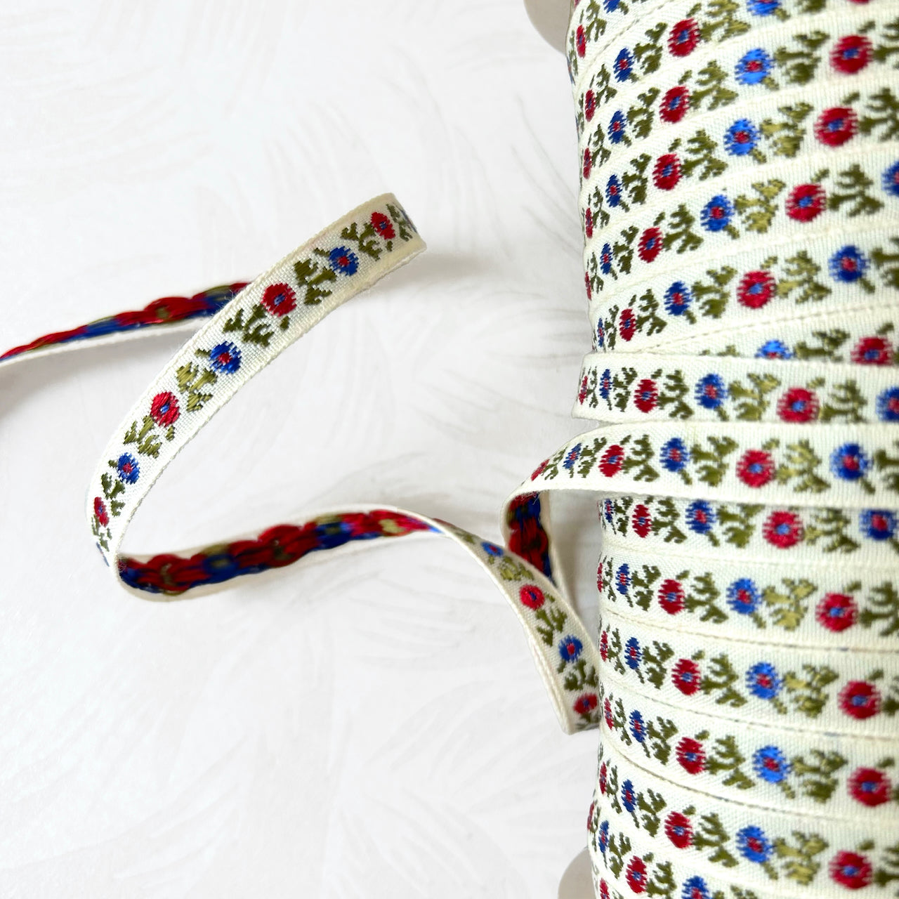 Embroidered Ribbon Trim – Rose Mille