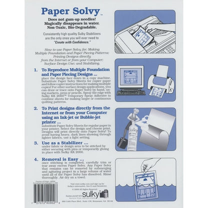 Sulky Paper Solvy