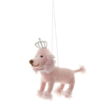 Partying Pink Poodle Ornaments