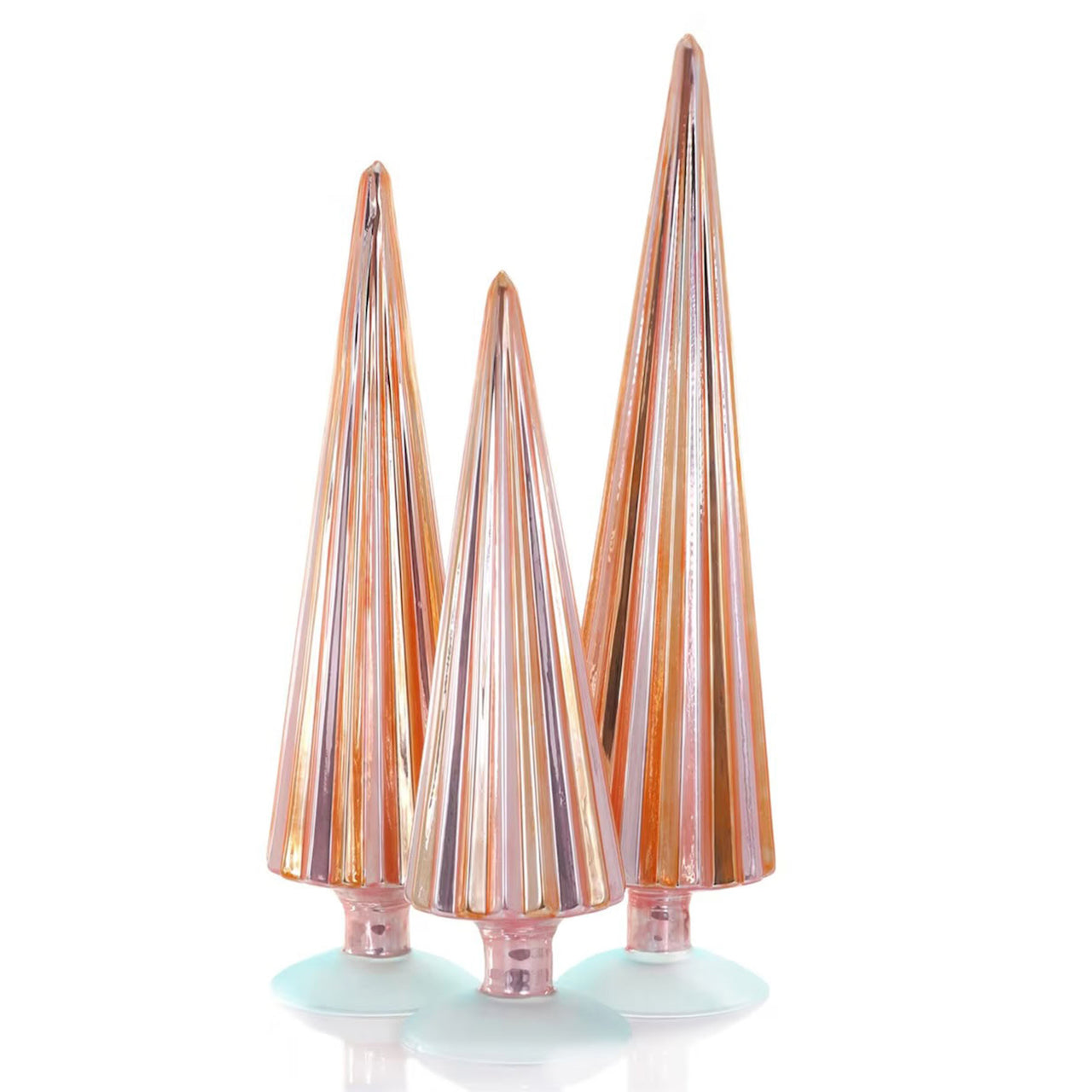 Pleated Glass Trees - Blush & Copper – Rose Mille