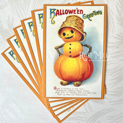 Pumpkin Man - Layering PostCards