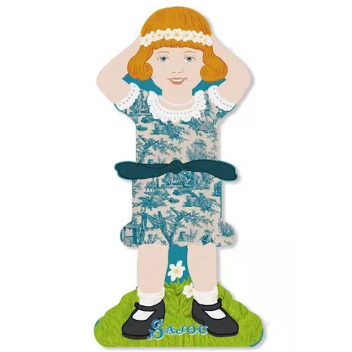 Storage Thread Ribbon Cards - Girls Family 4- Sajou France
