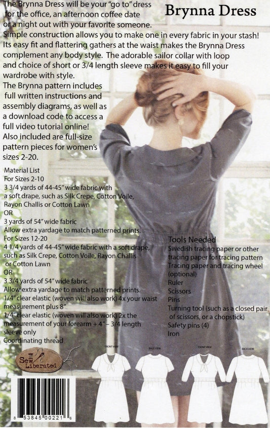 Brynna Dress Pattern by Sew Liberated