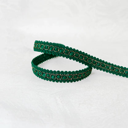 Satin Center Metallic Gimp Braid - Multiple Colorways