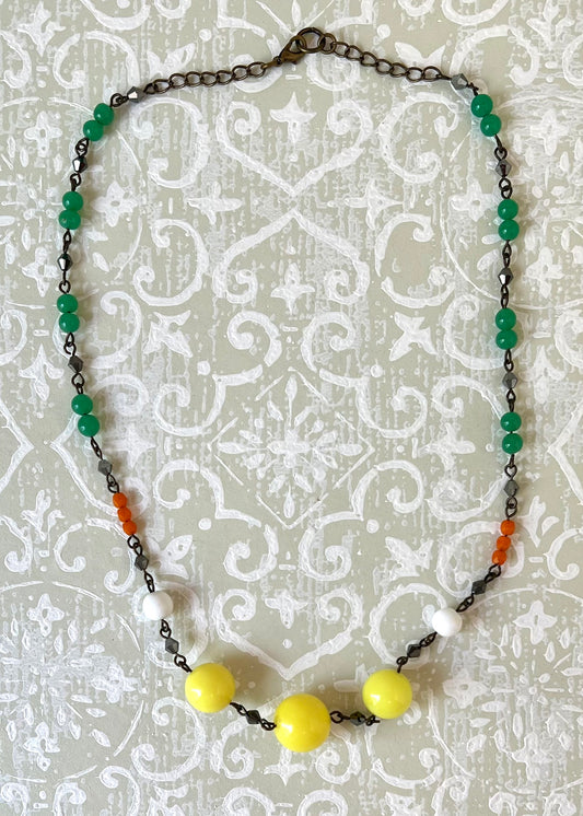Yellow Orb Necklace