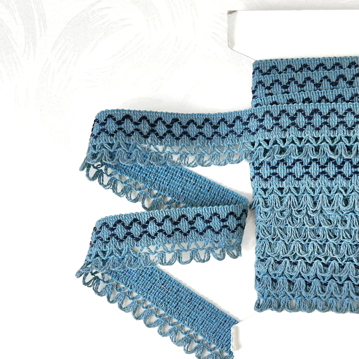 Slate Blue Loop Fringe