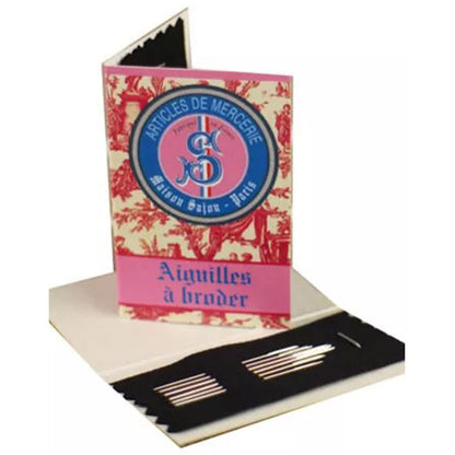 Embroidery Needles Round Point Toile de Jouy Booklet - Sajou