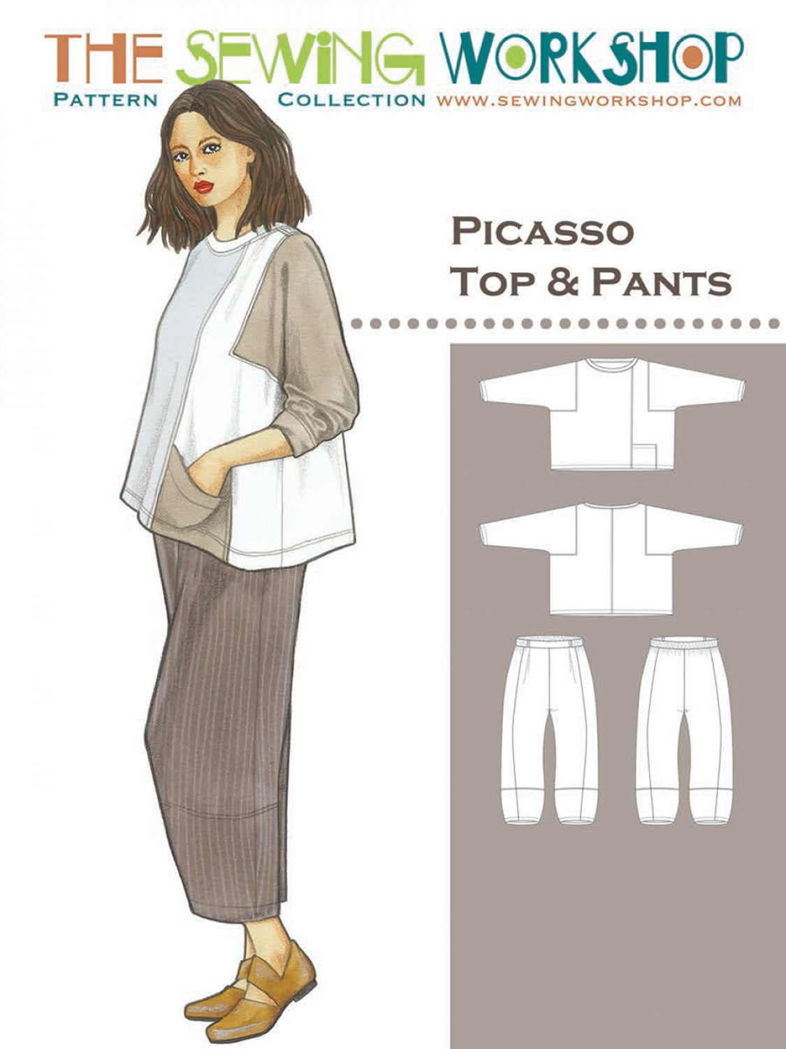 Picasso Top and Pants Pattern by The Sewing Workshop