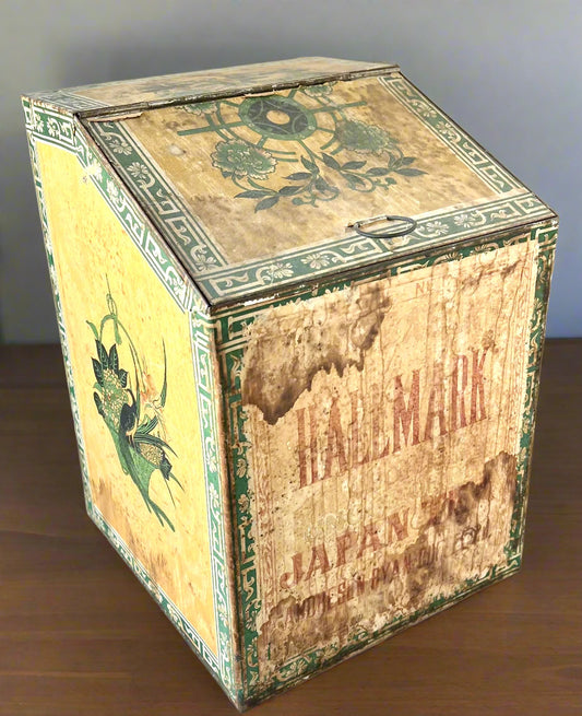 Antique Metal Tea Bin