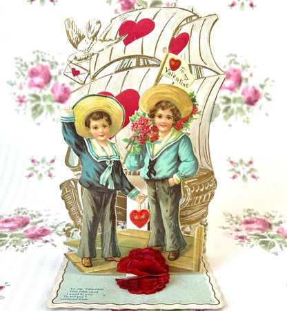 Vintage Valentine 3D Card - To My Sweetheart