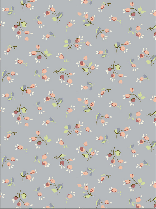 Valeria Mia Grey - Liberty of London Cotton Tana Lawn - Half Yard