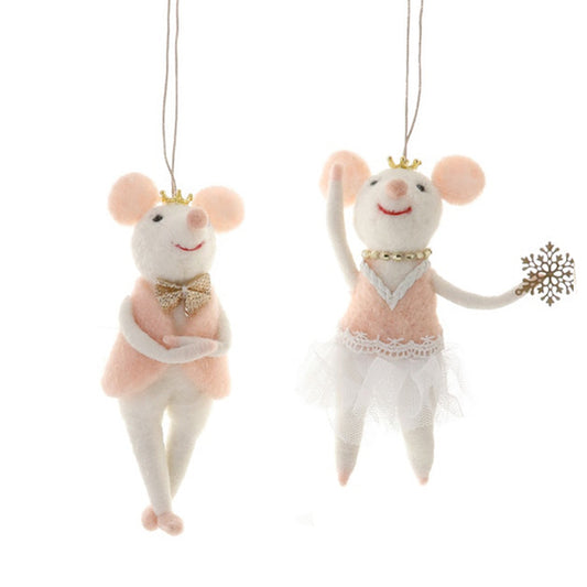 Merry Mouse Felt Ornaments