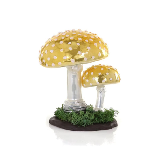 Yellow Glass Amanita Mushroom