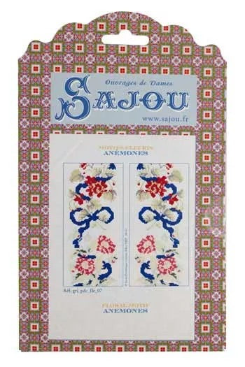 Cross Stitch Pattern - Flowers, by Sajou France