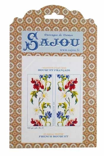 Cross Stitch Pattern - Flowers, by Sajou France