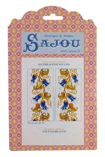 Cross Stitch Pattern - Flowers, by Sajou France