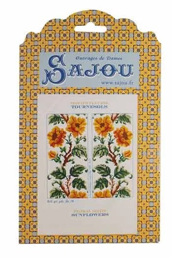 Cross Stitch Pattern - Flowers, by Sajou France